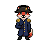 General Flint in Napoleon garb